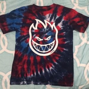 tie dye spit fire t-shirt